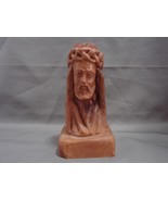 Hand Carved Olive Wood Bust of Jesus from Holy Land- 5 Inches Tall - £17.57 GBP