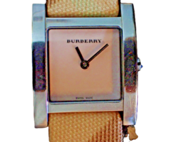 BURBERRY BU4311 Quartz Square Pink Women&#39;s Wristwatch - Rare - £189.44 GBP