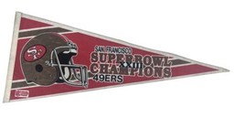Superbowl 23 49ers Pennant Flag Football NFL  San Francisco - £23.67 GBP