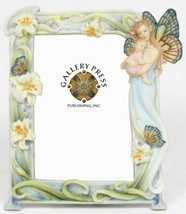 Butterfly Fairy Mother Cradling Baby Fae Desktop Shelf Decorative Picture Frame - £15.17 GBP