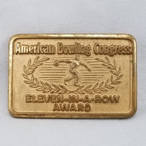Vintage Belt Buckle 1988 American Bowling Congress Award Charles Ty Singer - $44.99