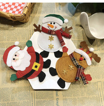 12 Christmas Tableware Decoration Cutlery Holder Holders Cover Cover San... - $5.00+