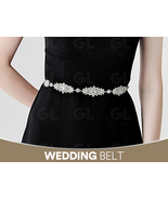 Bridal Rhinestone Belt, Rhinestone Belt, Wedding Dress Belt, Wedding Belt - $38.68