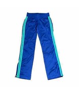 Nike Athletic Pants Size Small Blue With Green Piping Pockets Jogger 28X32 - $13.82