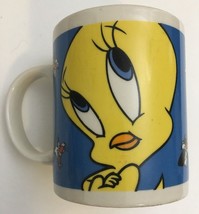 Gibson Designs Mug Looney Tunes Tweety Bird Ceramic Blue Yellow Coffee Tea Cup - $14.85