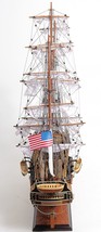 30&quot; Wood Brown 1797 USS Constitution Medium Open Fron Display Case Hand ... - $1,541.77