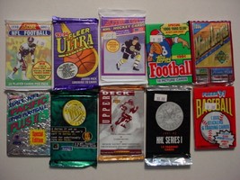 (10) Unopened 1990-95 Sports packs-See Description and pics-#5 - £11.99 GBP