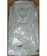 Men's White Dress Shirt - GV  - Neck 16  Short Sleeve white - $12.00