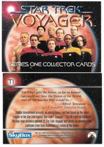 Star Trek Voyager Series One Trading Cards Prototype Card T1 1995 Skybox - £0.79 GBP