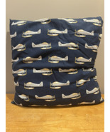 Zora’s Nursery First Flight Airplane Throw Pillow 24x24” Child Bedding Blue - $39.59