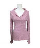 Derek Heart Womens Juniors Sweater Shirt Warm Pullover Rose Pink Size L - $13.85