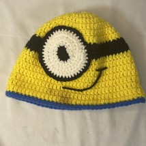 Handmade Crocheted Minion Adult Hat - $9.46