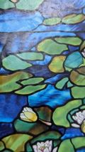 Water Lilies in the Pond Glass Suncatcher - Glassmasters  USA Hanging 1988 11"H image 10