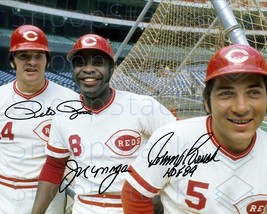 Joe Morgan Johnny Bench Pete Rose Signed 8x10 Glossy Photo Autographed RP Poster - £13.34 GBP