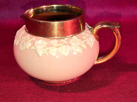 Gibson&#39;s Copper Luster And Pink Creamer - £12.01 GBP