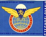  4th World Parachute Jumping Championship OK1AVT QSL 1958 Prague Czechos... - $11.88