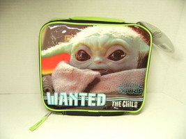 Disney Star Wars Baby Yoda Wanted The Child Lunchbox Lunch Box Bag School Snacks - £17.52 GBP