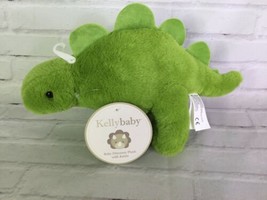 Kelly Baby Green Dinosaur Soft Plush Lovey Stuffed Animal Toy 12in NEW - £16.30 GBP