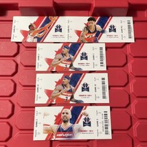 Washington Wizards NBA Basketball 5 Ticket Stub Lot A 76ers Rockets Jazz... - $18.50 CAD