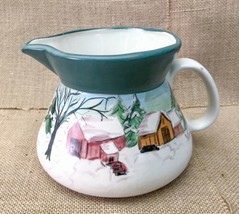 D Evans Signed Hand Painted Art On Pitcher Barn And Farmhouse In The Win... - £18.64 GBP