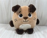 Spark Create Imagine small 6&quot; plush tan puppy dog round squishy stuffed ... - $9.35