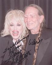 2X Autographed Willie Nelson &amp; Dolly Parton Signed Photo with COA - Country Outl - £156.72 GBP