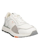 Santoni  Soft Leather Men&#39;s White Textile Italy Sneakers Shoes Size US 1... - £279.73 GBP