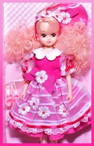 Vtg Takara Japan Takashimaya Original Licca Pink Dress Licca-chan Doll Barbie - $64.77