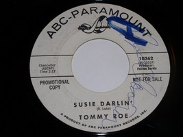 Tommy Roe Susie Darlin Piddle De Pat 45 RPM Vintage ABC Paramount Label Promo - £9.58 GBP