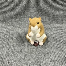 Bearington Collection “Cheeks” 6 in Plush Brown Hamster Stuffed Animal Toy - £12.79 GBP
