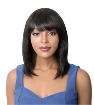 It&#39;s A Wig 100% Brazilian Human Hair Wet N Wavy Slick Two Way Styles In One Wig - £51.97 GBP
