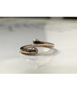 White sapphire ring in 14k rose gold - £729.51 GBP