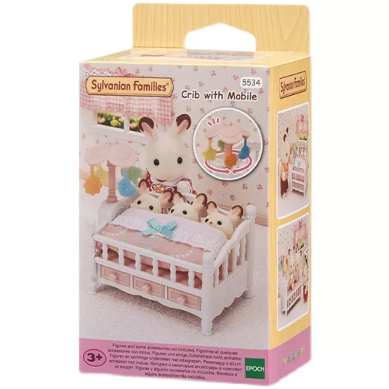 Sylvanian Families Dollhouse Playset Furniture Crib with Mobile Accessories Toy - $29.90