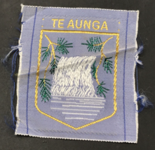 VTG Boy Scouts Te Aunga Falls Auckland Council New Zealand Silk Patch 2&quot;... - $13.99