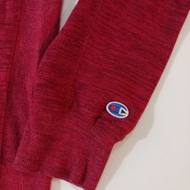 Champion Men's Red Cotton Blend Sweatshirt V-Notch Trim Shirt Size Large image 6