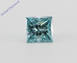 Princess Loose Diamond (0.75 Ct Vivid Blue(Irradiated) VS2(Enhanced)) IGL - £675.37 GBP