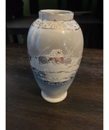 Vintage Miniature Japanese Vase Satsuma Style Hand Painted Moriage-Small... - $14.80