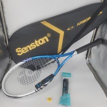 Senston 27&quot; Tennis Racquet with carry Bag Good Control Grip Aluminum Blu... - $16.88