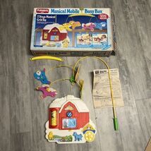 Playskool Musical Mobile Busy Box Farm Nursery Crib Toy Two Stage with Box - $63.83
