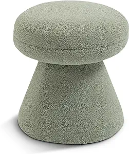 195Mint Drum Collection Modern | Contemporary Ottoman/Stool With Soft Mi... - £162.45 GBP