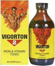 Vigorton 2 Iron and Multivitamin Tonic Build Up Body 230 ml B2 B6 B12 - $21.99