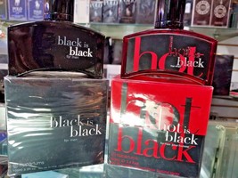 Black Is Black | Hot Is Black For Men 3.4 Oz Edt Spray For Men * New In Box - £31.40 GBP+