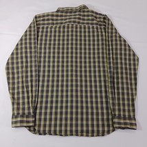 Columbia AM8022 Shirt Men's L Yellow & Gray Pocket Button Down Long Sleeve Shirt image 2