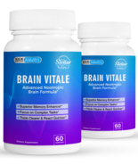 2 Pack Brain Vitale, advanced nootropic brain formula-60 Capsules x2 - €61,68 EUR