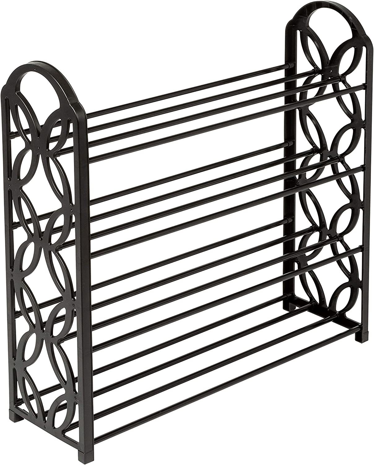 Honey-Can-Do 4 Tier Butterfly Shoe Rack Sho-09597 Black - $30.99