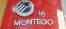 2005-2007 Mercury Montego V6  Emblem Logo Symbol Badge Trunk Lid Rear Silver OEM - £14.33 GBP