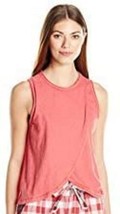 Lucky Brand Womens Mixed Media Sleeveless Top Size Large Color Red - £35.97 GBP