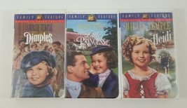 Shirley Temple VHS Movie Lot - Dimples - Heidi - Little Princess - £9.58 GBP