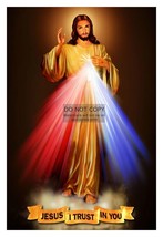 Jesus Christ Of Nazareth Divine Mercy I Trust In You 4X6 Photo - £6.26 GBP