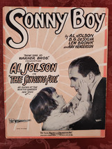 RARE Sheet Music Sonny Boy Al Jolson The Singing Fool DeSylva Brown Henderson - £12.74 GBP